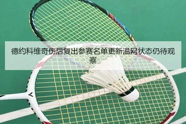 德约科维奇伤后复出参赛名单更新温网状态仍待观察